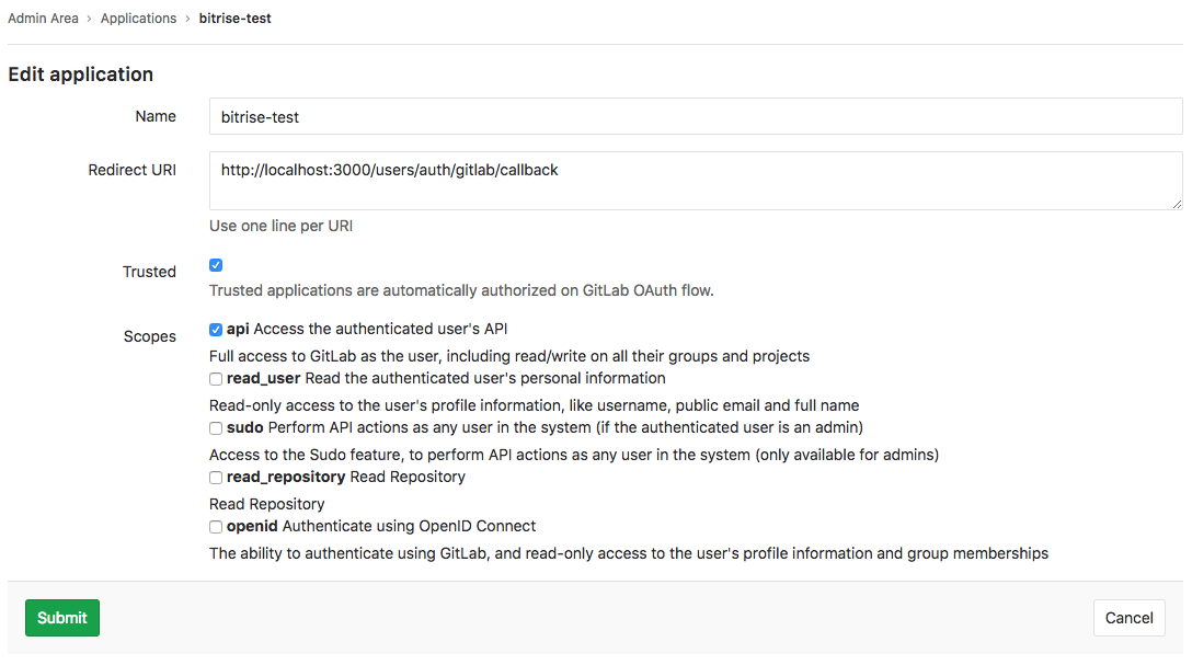 gitlab-app-settings