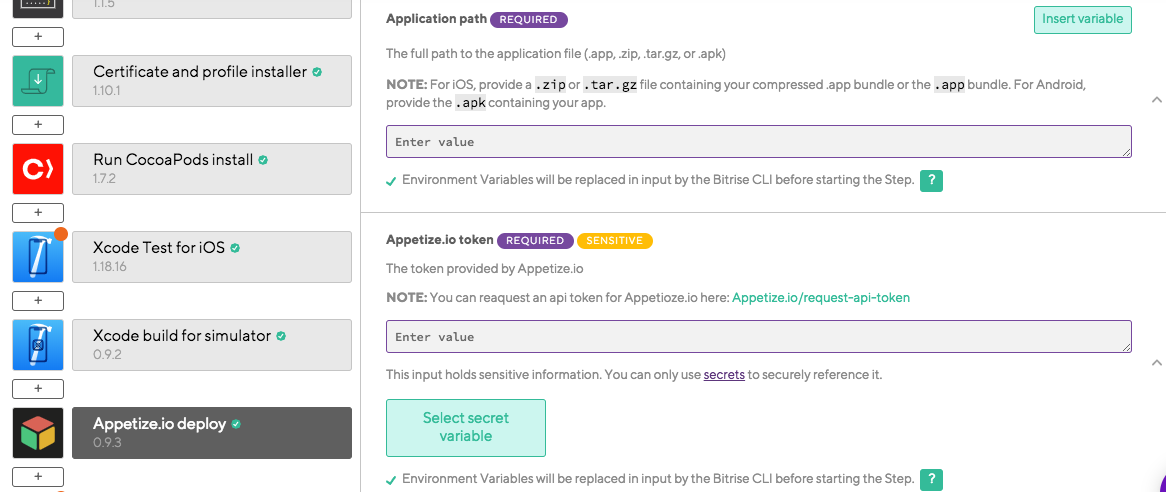 Deploying an iOS app for simulators