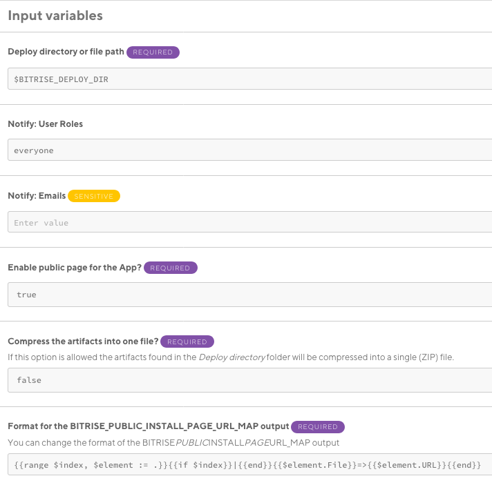 Bitrise OTA app Deployment