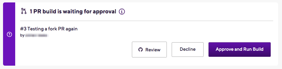 Approving Pull Request builds