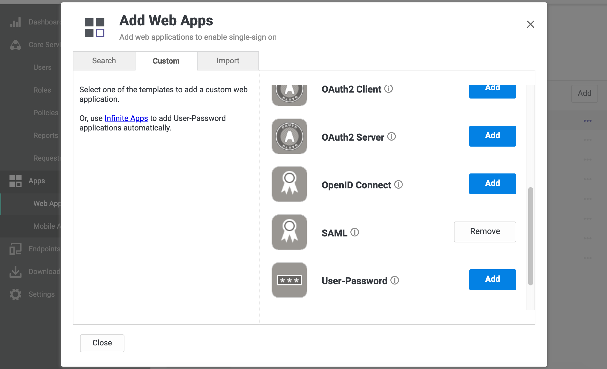 Setting up Idaptive SAML SSO for Bitrise