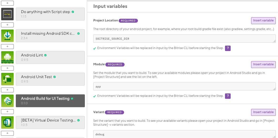Device testing for Android