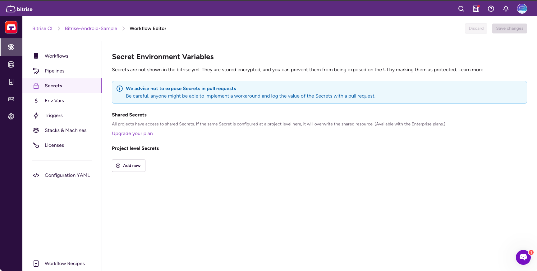 Secrets and Env Vars