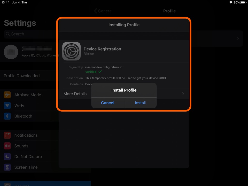 Installing an ipa file from the public install page