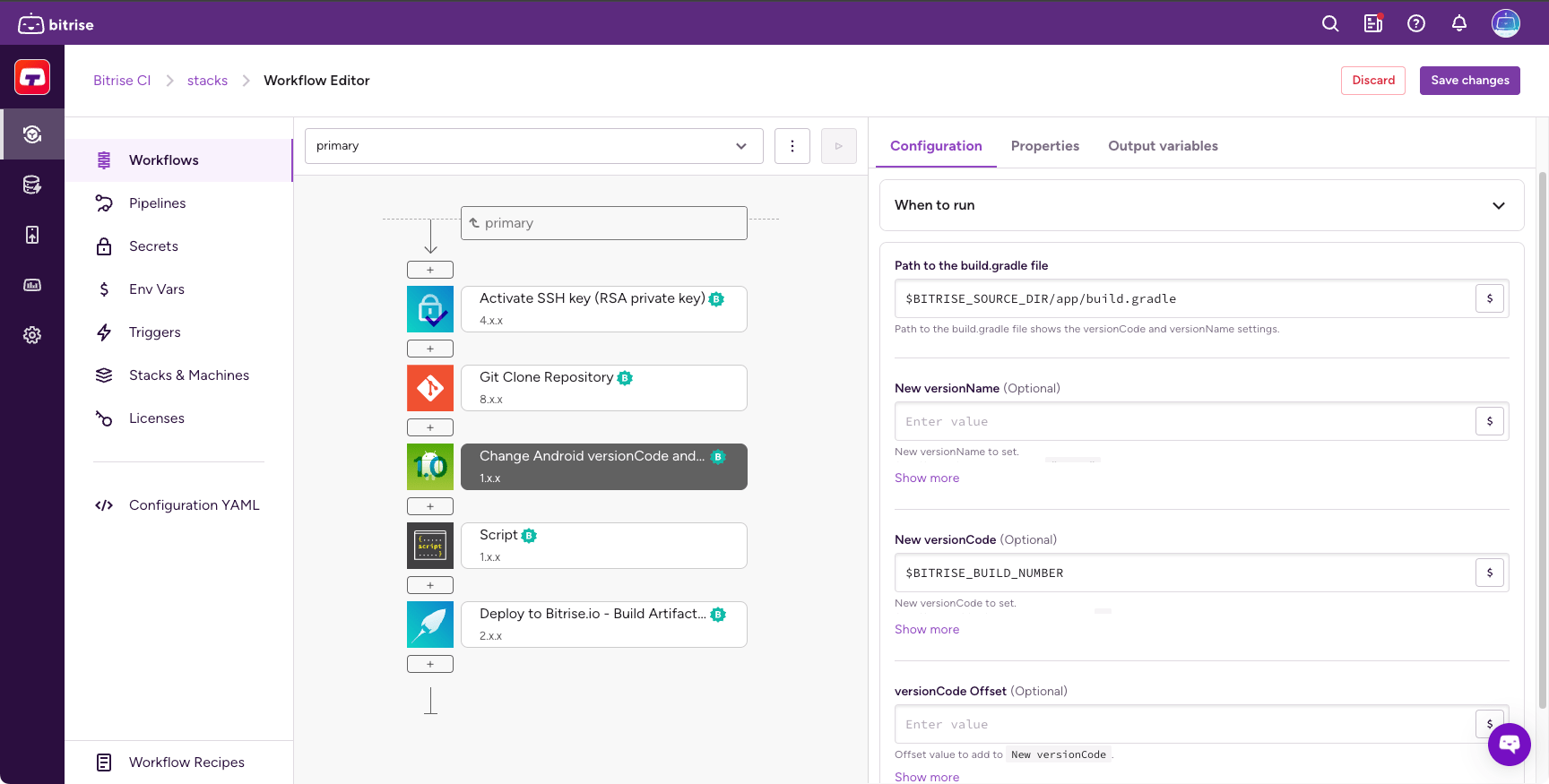 Build numbering and app versioning